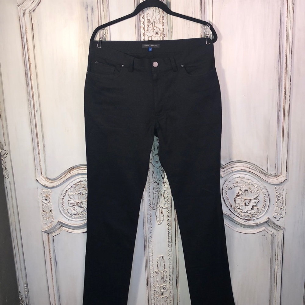 Men’s Vince Camuto Black Light Waffle Textured Five Pocket Pant Size 32